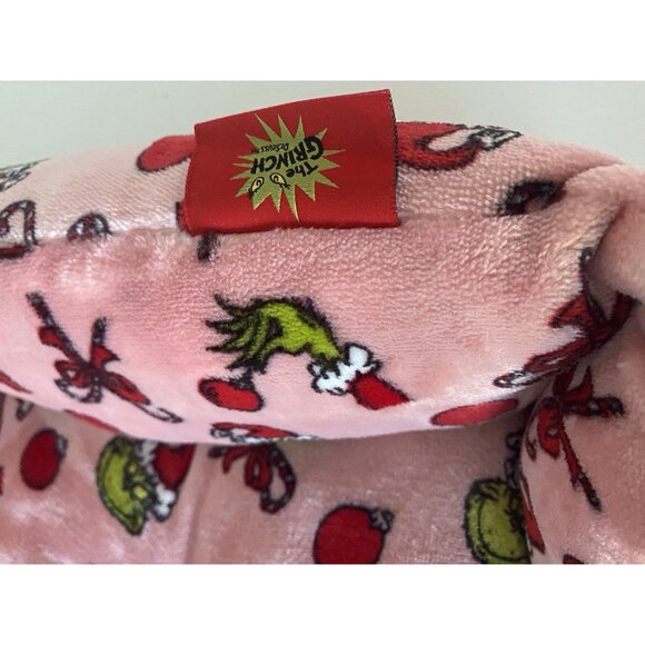 Dr. Seuss Grinch Small Dog Cat Pet Cozy Cuddler Bed Pink Christmas Ornaments NEW - Picture 4 of 15